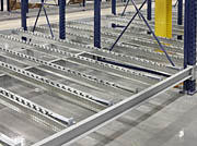 3d storage pallet flow racks